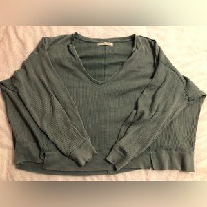 NWOT Free People Buttercup Thermal Size S in Dried Pine